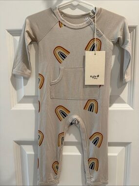 NWT Kyte Baby Rust Rainbow on Oat Longall
